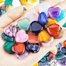 Amethyst & Agate Heart Crystals (10 pcs) - VitaalBoost