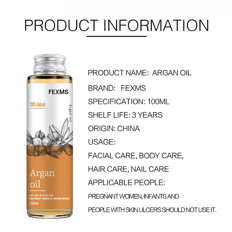 Premium Argan Oil — 100% Natural Care for Hair & Skin