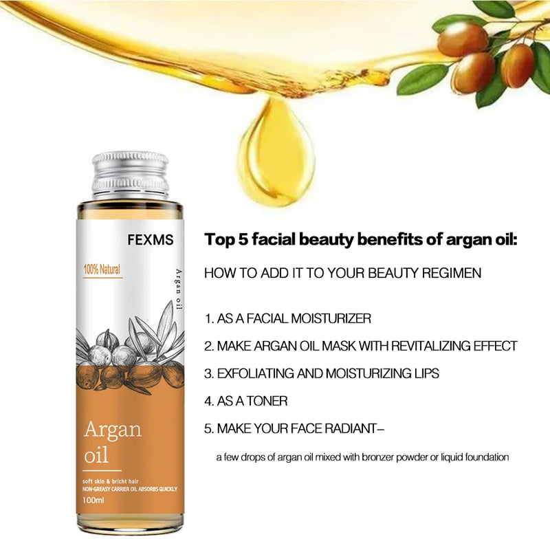 Premium Argan Oil — 100% Natural Care for Hair & Skin