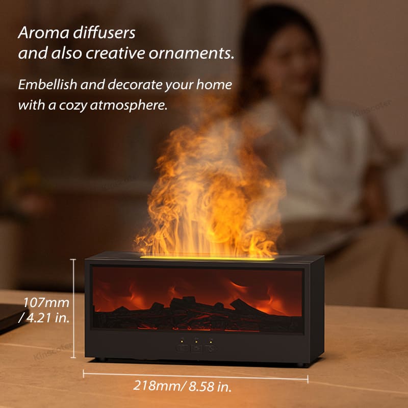 WarmAura™ Aromatherapy Flame Diffuser + 2 Free Oils