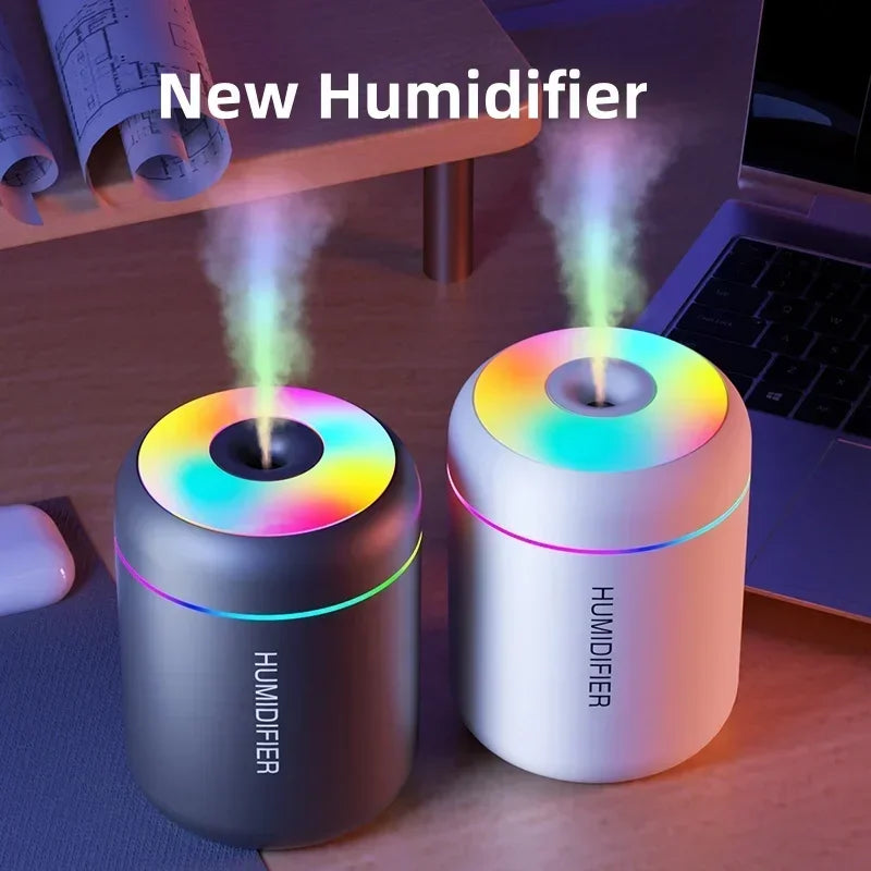 Mini Essential Oil Diffuser – USB Humidifier with LED Lights for Every Room