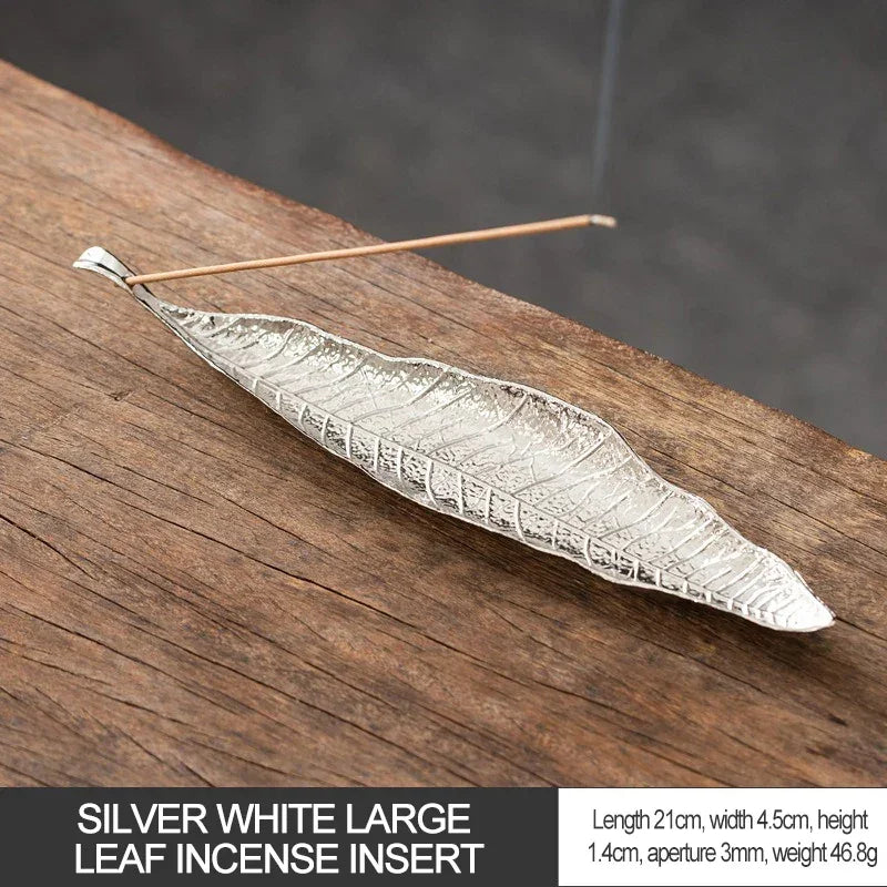 Long Leaf Incense Holder – Ash Catcher & Burner Stand for Meditation & Yoga