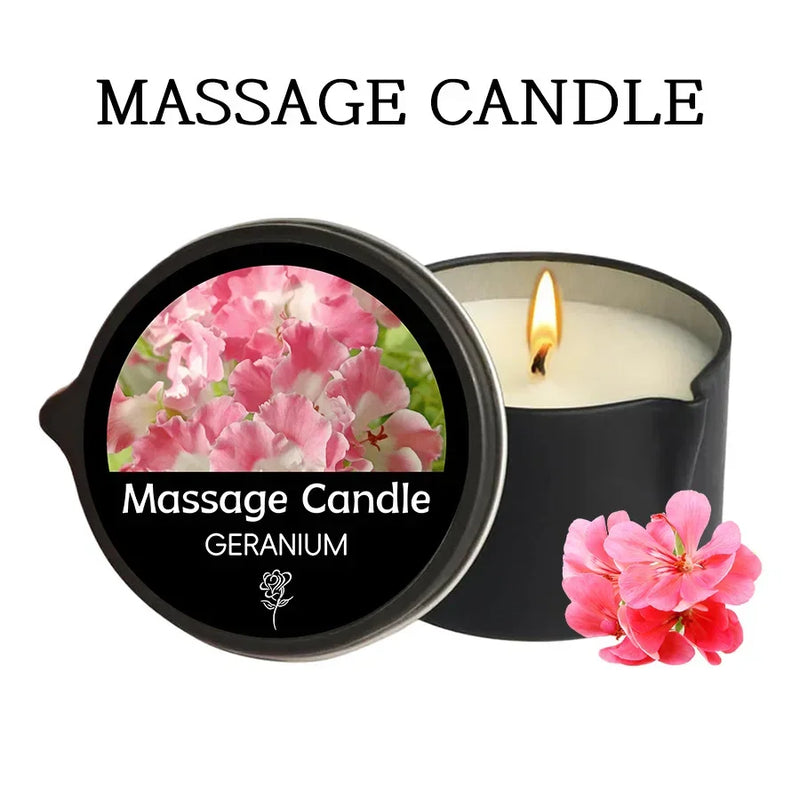 Luxury Massage Oil Candle – Aromatherapy for Stress Relief & Skin Moisturizing