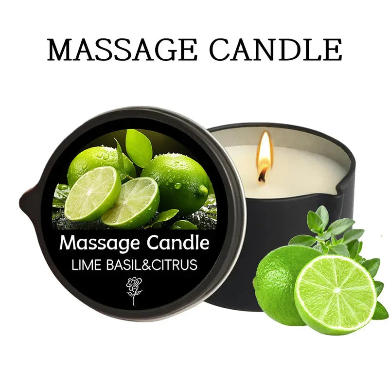 Luxury Massage Oil Candle – Aromatherapy for Stress Relief & Skin Moisturizing
