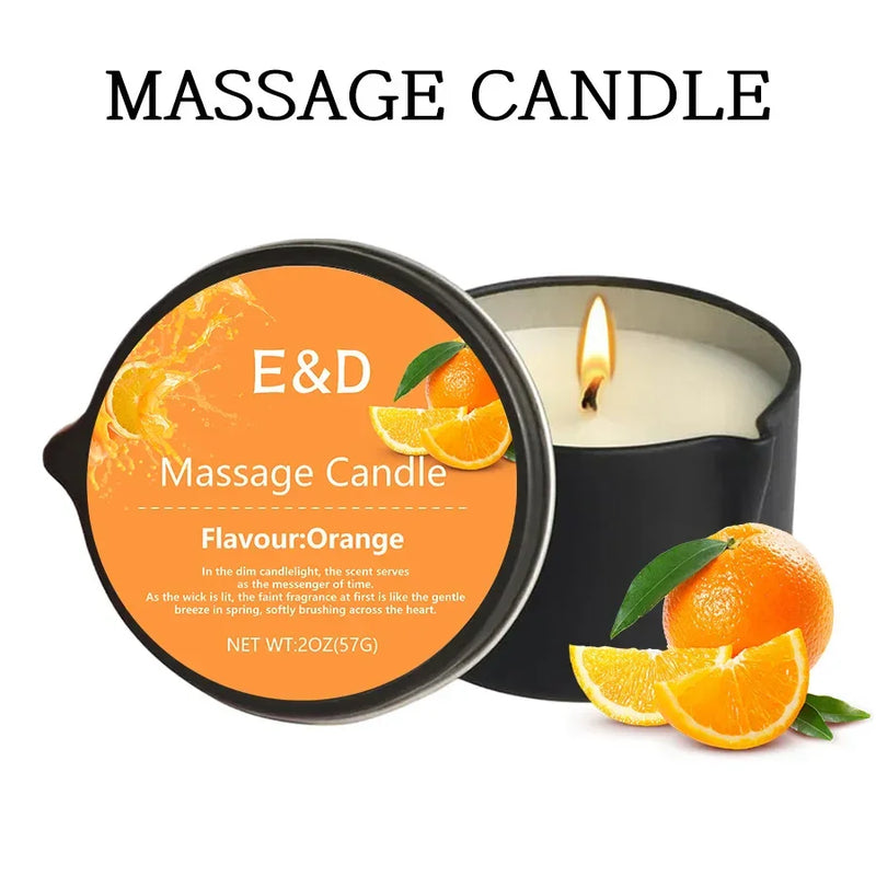 Luxury Massage Oil Candle – Aromatherapy for Stress Relief & Skin Moisturizing