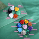 Amethyst & Agate Heart Crystals (10 pcs) - VitaalBoost