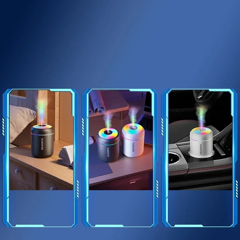 Mini Essential Oil Diffuser – USB Humidifier with LED Lights for Every Room