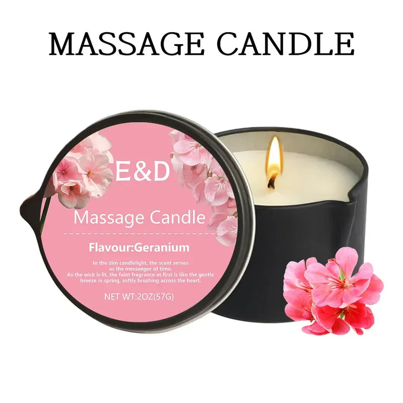 Luxury Massage Oil Candle – Aromatherapy for Stress Relief & Skin Moisturizing