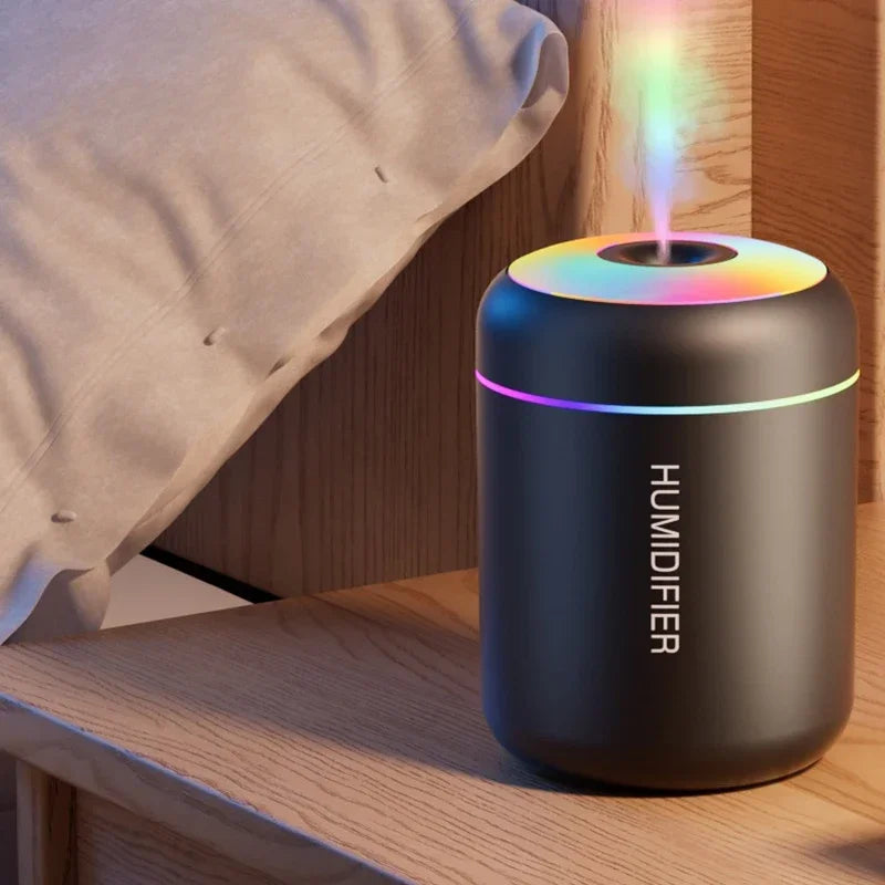Mini Essential Oil Diffuser – USB Humidifier with LED Lights for Every Room