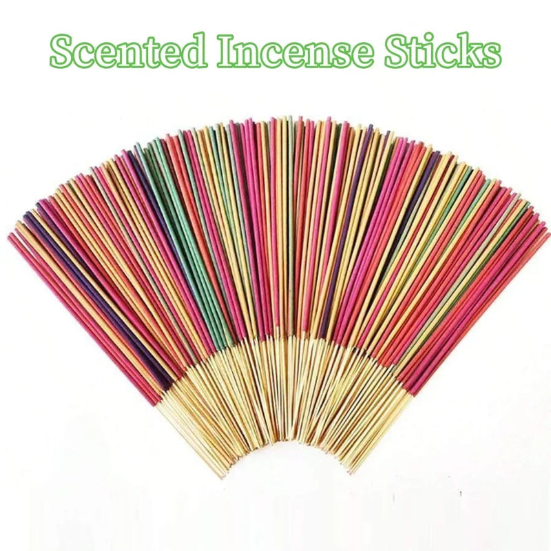 120pcs Aromatherapy Incense Sticks – 7 Natural Random Scents for Yoga & Meditation