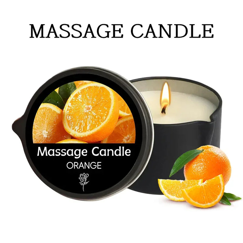 Luxury Massage Oil Candle – Aromatherapy for Stress Relief & Skin Moisturizing