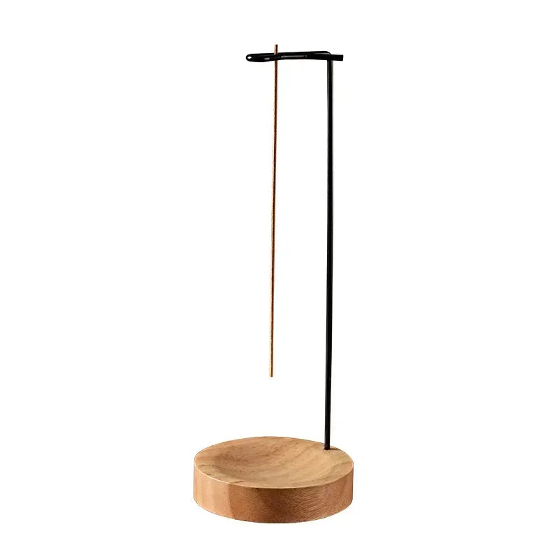 Creative Wooden Incense Burner – Upside Down Stick Holder & Decorative Tray