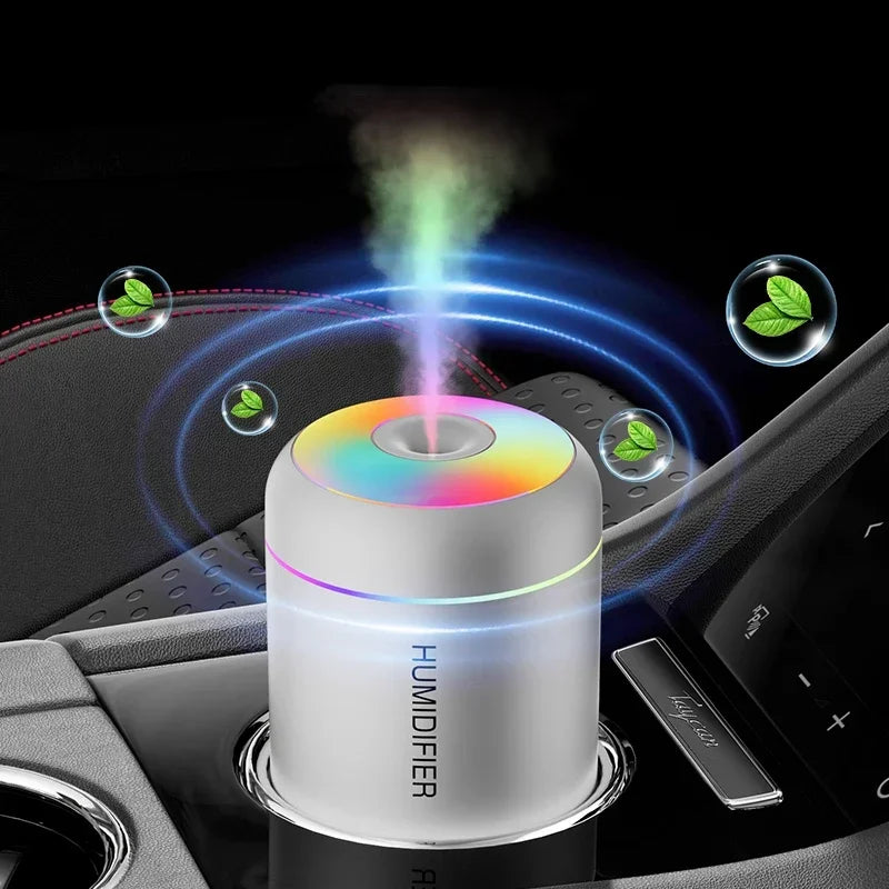 Mini Essential Oil Diffuser – USB Humidifier with LED Lights for Every Room
