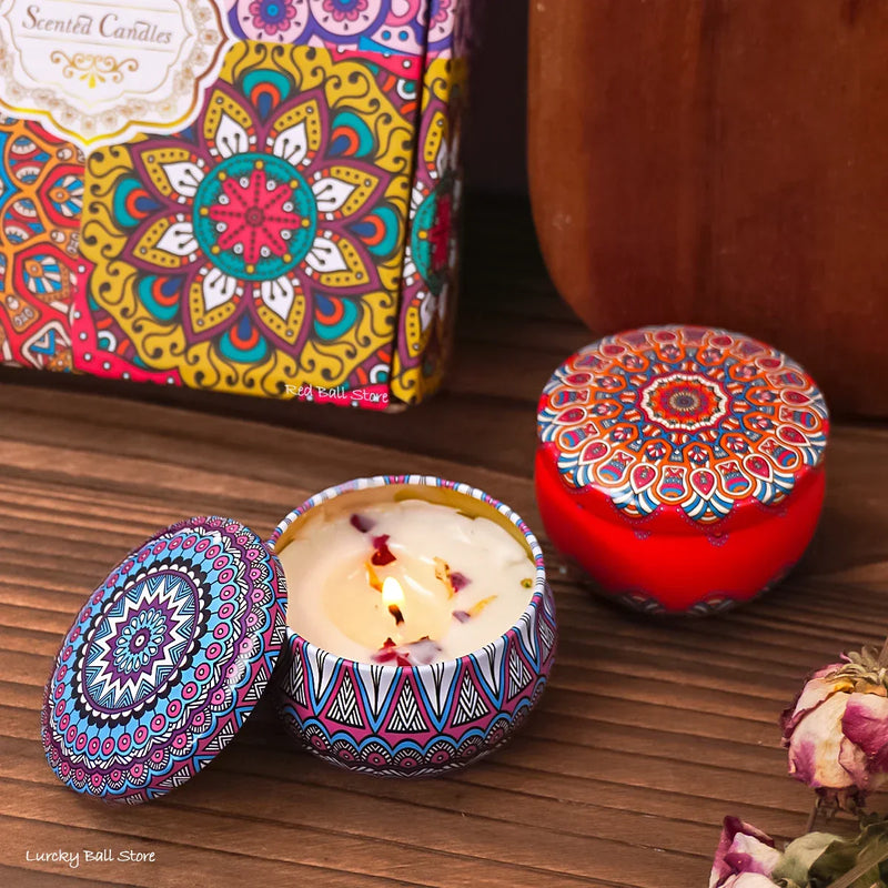 4-Piece Elegant Scented Candle Set – Arabian Design, Smokeless & Perfect for Gifting