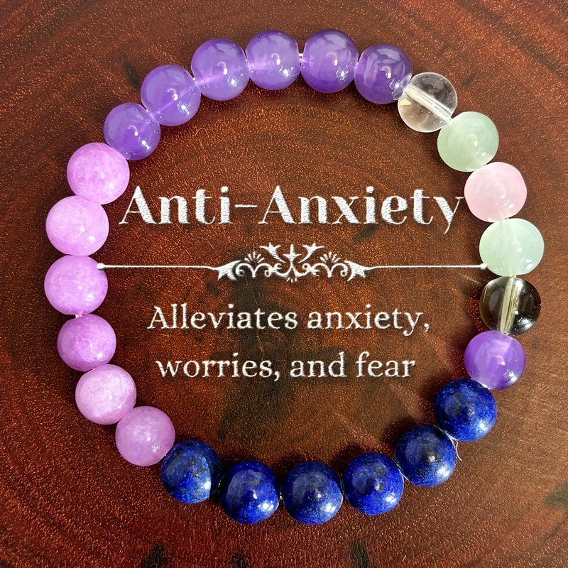 Natural Stone Beaded Bracelet – Anxiety Relief, Protection & Self-Love